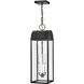 Heritage Campbell 3 Light 7.75 inch Black with Burnished Bronze Outdoor Hanging