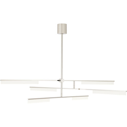 Sean Lavin Klee LED 56.1 inch Polished Nickel Chandelier Ceiling Light, Integrated LED