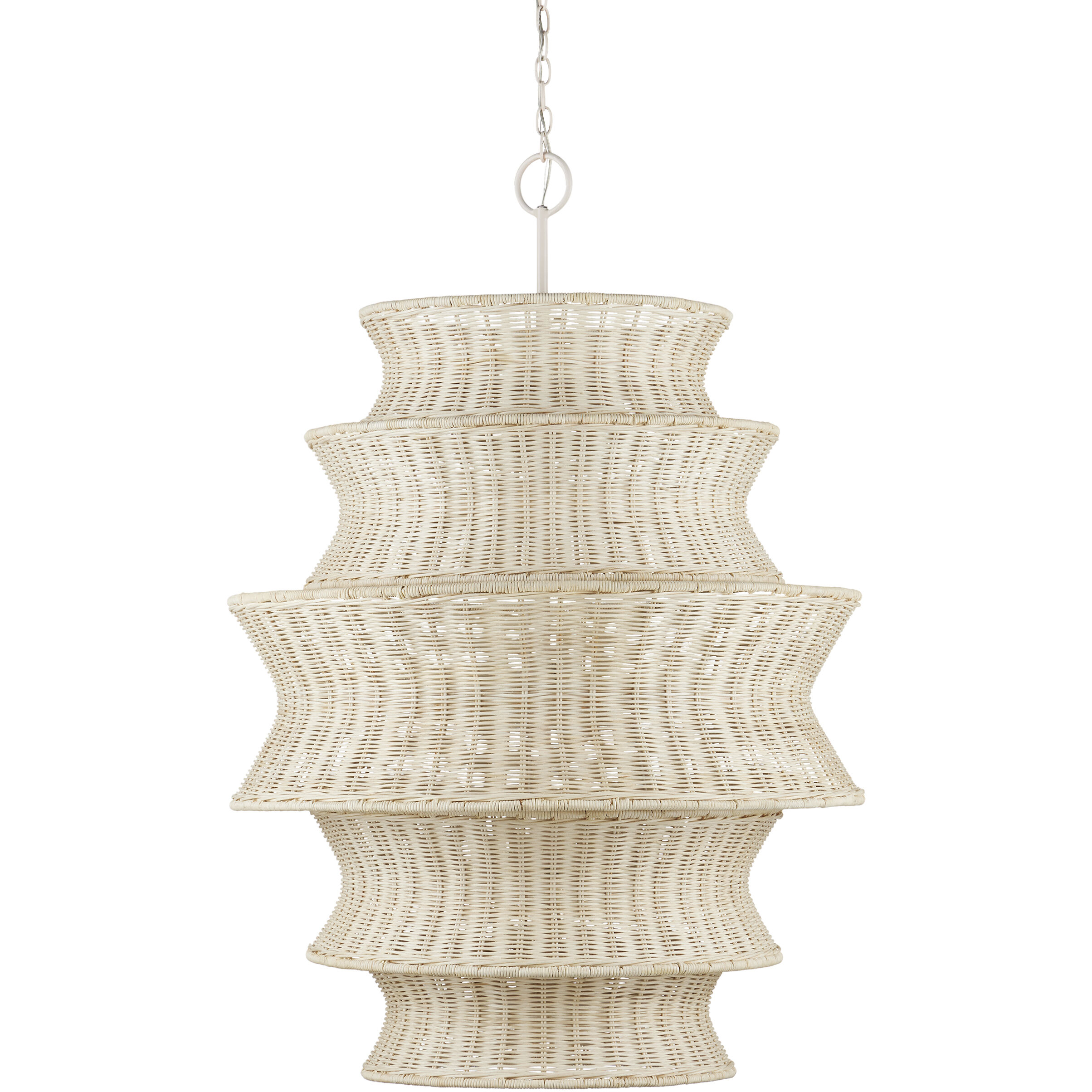 Phebe 9 Light 32 inch Bleached Natural and Vanilla Chandelier Ceiling Light, Large