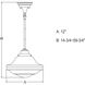 Huntley LED 12 inch Oil Rubbed Bronze Pendant Ceiling Light