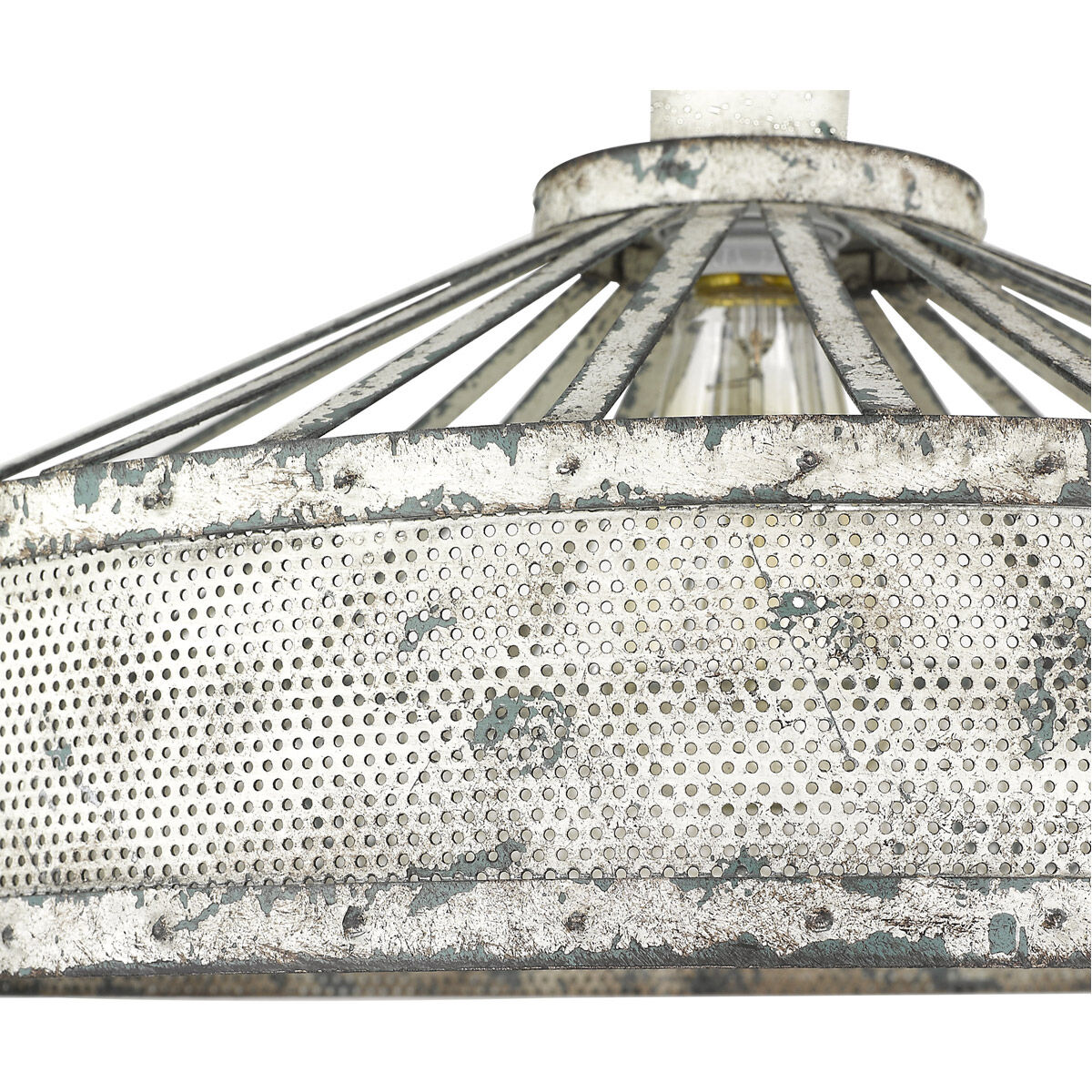 Iris 1 Light 16 inch Aged Ivory Pendant Ceiling Light