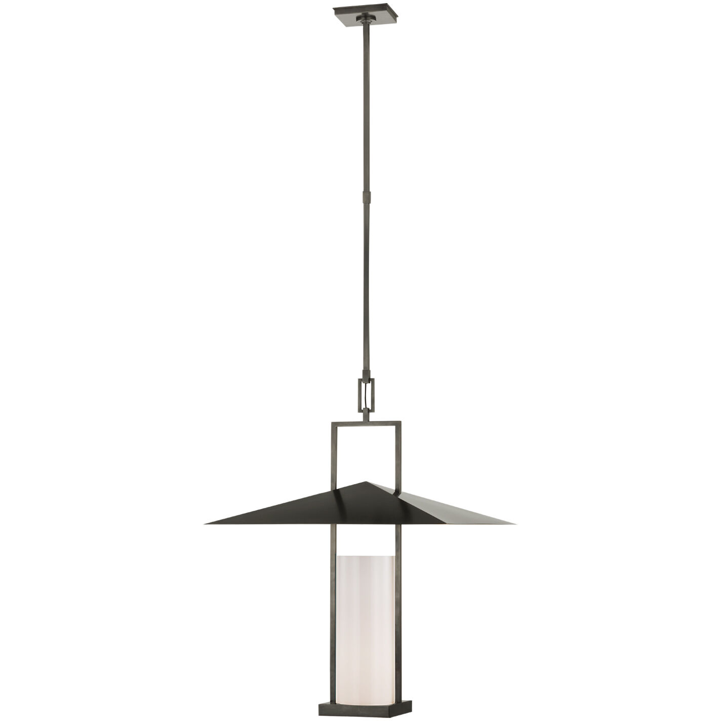 Ray Booth Amity LED 23 inch Bronze and Antique Burnished Brass Lantern Pendant Ceiling Light