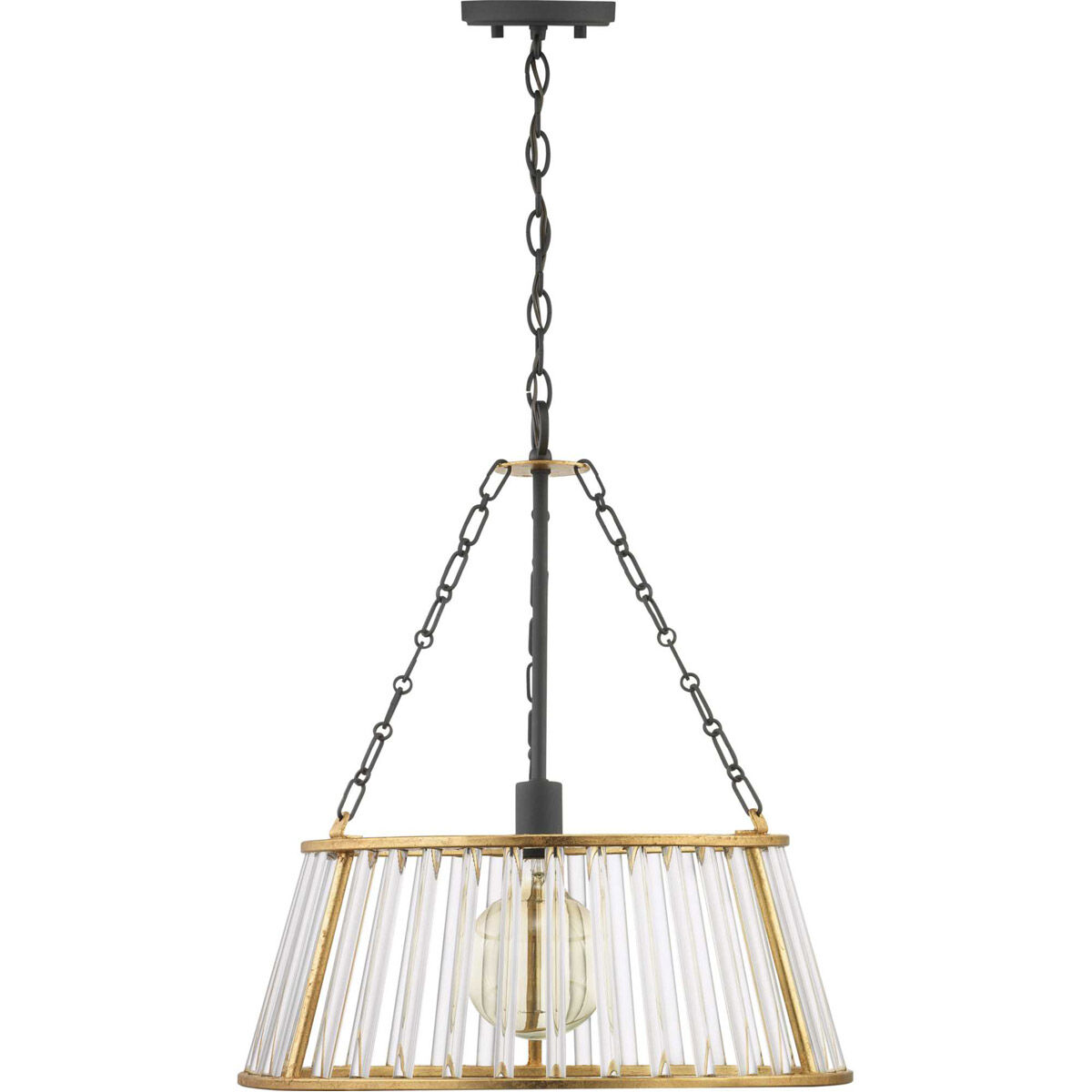 Sinclaire 1 Light 20 inch Textured Black Pendant Ceiling Light, Design Series