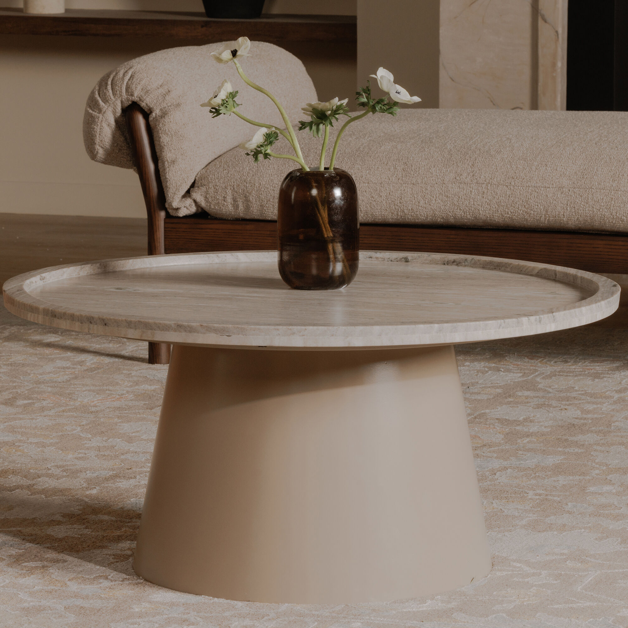 Kimberley 34 X 34 inch White Coffee Table