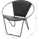 Arcline Black Accent Chair