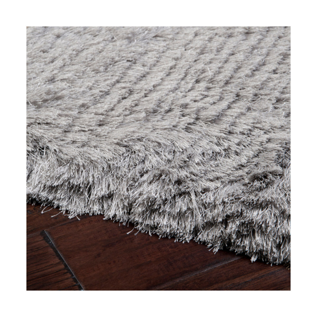 Whisper 108 X 72 inch Light Slate Handmade Rug in 6 x 9, Rectangle