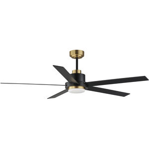 Daisy 60 inch Black and Gold Indoor Ceiling Fan