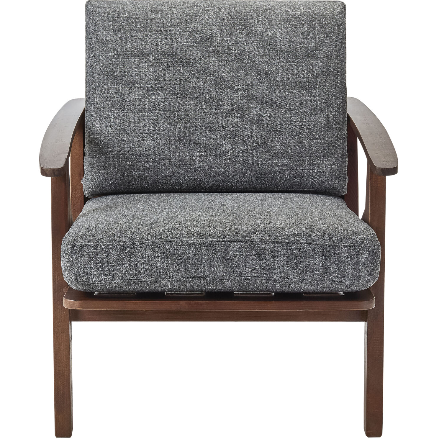 Dover Medium Gray / Dark Brown Accent Chairs