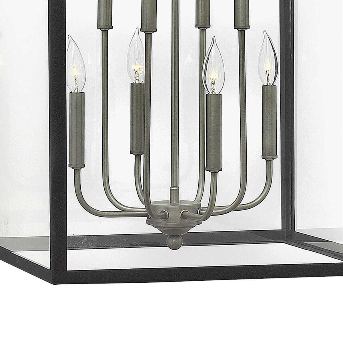 Clarendon 8 Light 20 inch Aged Zinc with Antique Nickel Indoor Foyer Light Ceiling Light