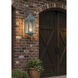 Ashford 1 Light 23 inch Verde Green Outdoor Sconce in Seedy Glass, X Wire Pattern, Brass Traditions by Innovations Lighting