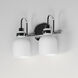 Milk 2 Light 13.5 inch Polished Chrome Bath Vanity Wall Light