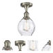 Ballston Small Waverly 1 Light 6 inch Brushed Satin Nickel Semi-Flush Mount Ceiling Light, Ballston