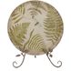 Fern 19 X 19 inch Multicolor with Matte Black Charger