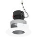 Pearl Haze Pinhole / Bright White Flange LED Round Adjustable Pinhole Retrofit in Comfort Dim (3000K-2000K), Haze / Bright White, 4" Retrofit