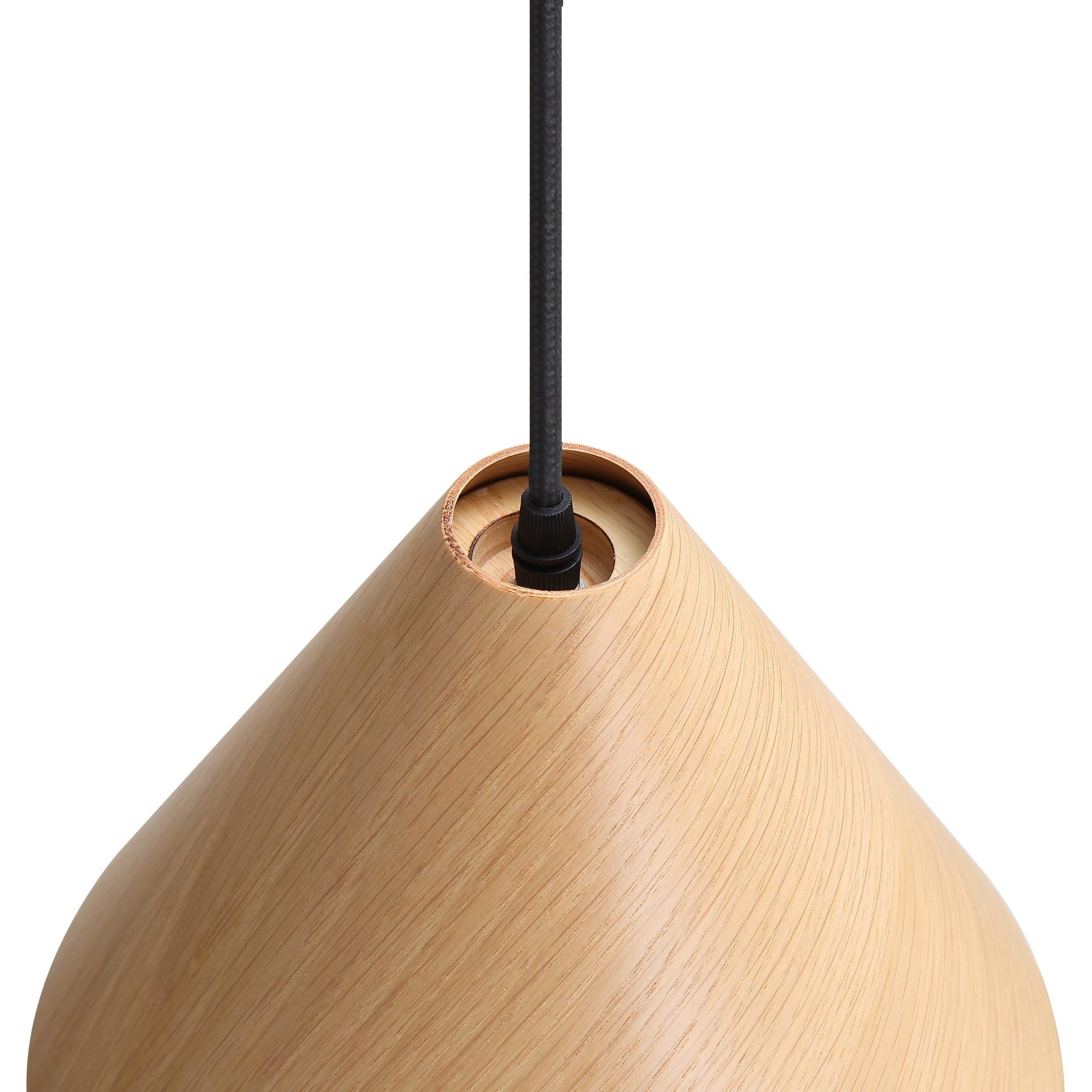 Conique Pendant Ceiling Light in Light Walnut