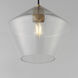 Geode 1 Light 11.75 inch Natural Aged Brass Single Pendant Ceiling Light