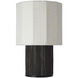 Anne-Marie Barton Fumar 17.5 inch 15.00 watt Ridged Carbon Table Lamp Portable Light