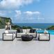 Remsen Java Black and Oyster White Outdoor Lounge Chair