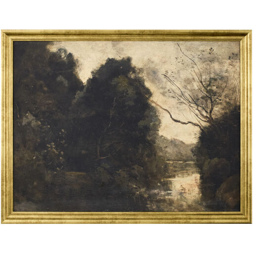 Eldorado Antiqued and 25 Hand Painted Framed Art