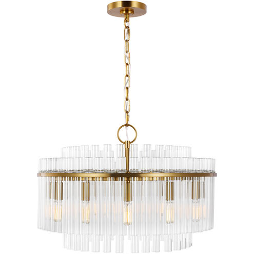C&M by Chapman & Myers Beckett 12 Light 24 inch Burnished Brass Chandelier Ceiling Light