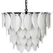 Lotus 4 Light 27 inch Matte Black Chandelier Ceiling Light, Large