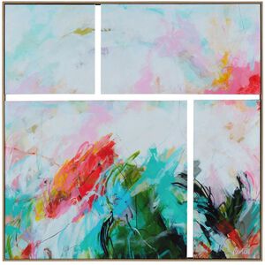 Joan Curtis Wister Garden 41 X 41 inch Giclee