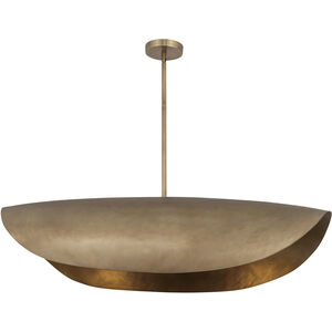 Denarii 2 Light 43 inch Natural Gold Linear Pendant Ceiling Light