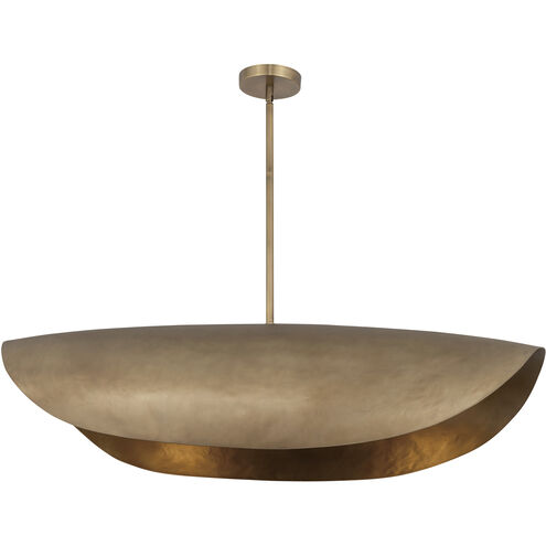 Denarii 2 Light 43 inch Natural Gold Linear Pendant Ceiling Light
