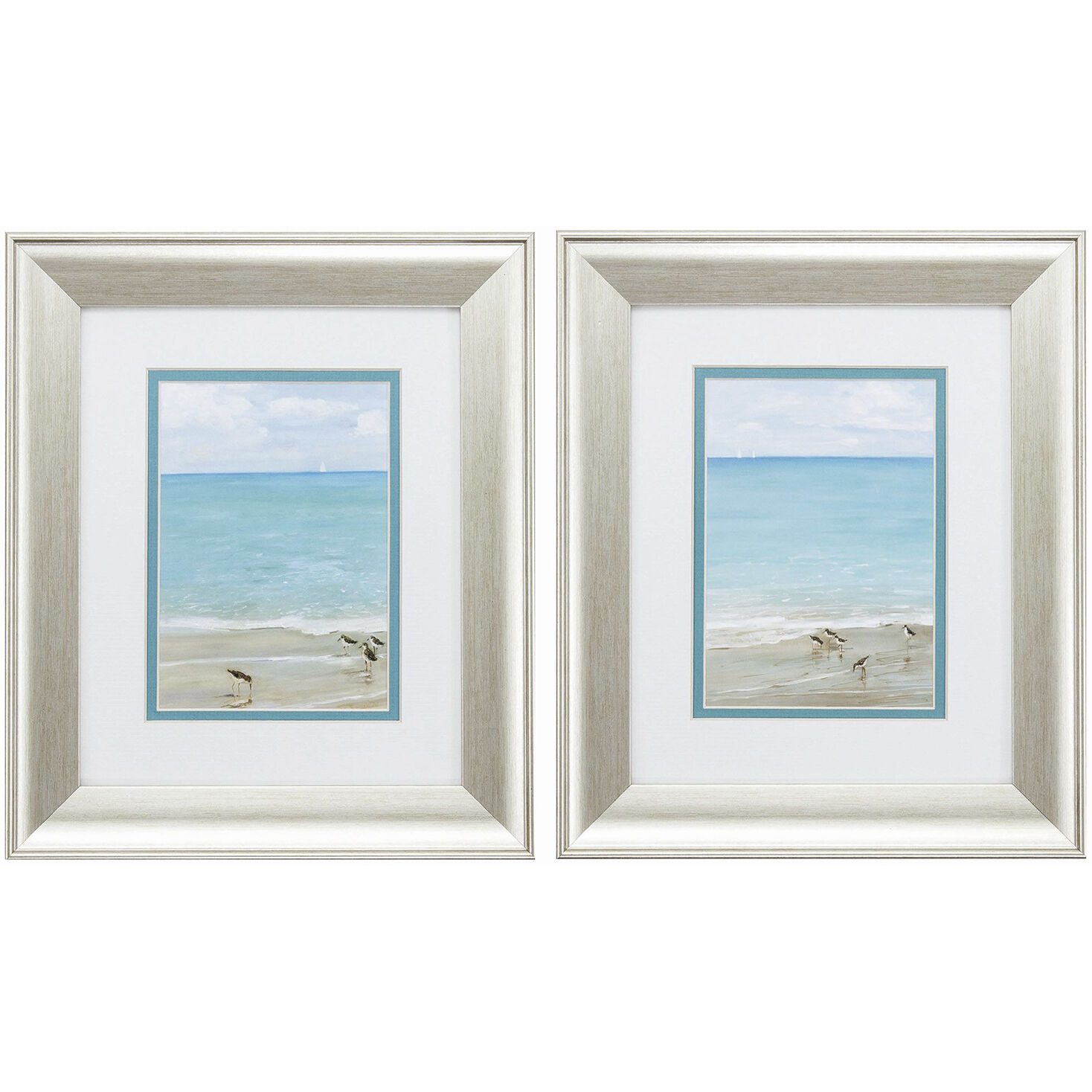 Waterside Turquoise and Blue Framed Art, Propac