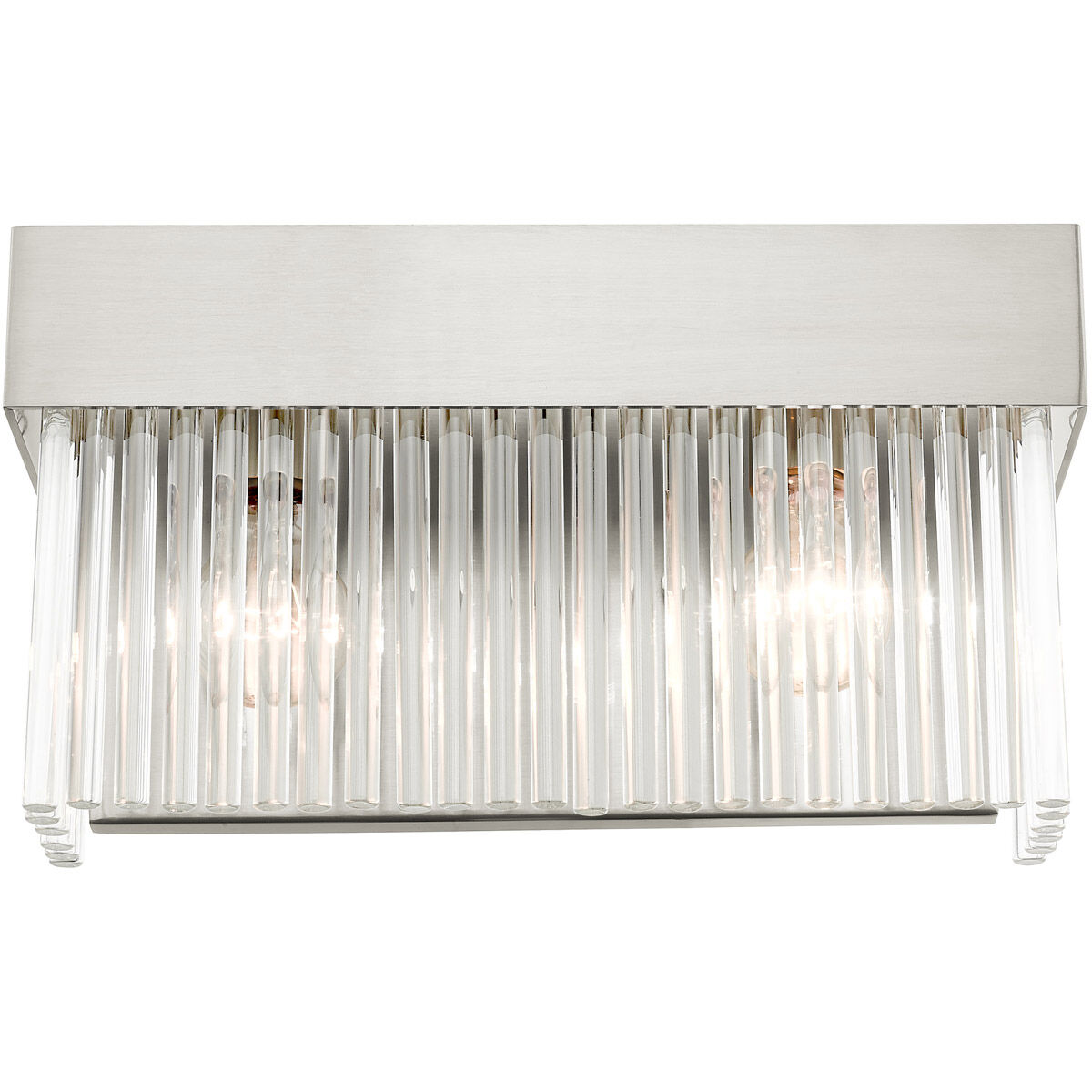 Norwich 2 Light 14 inch Brushed Nickel ADA Sconce Wall Light