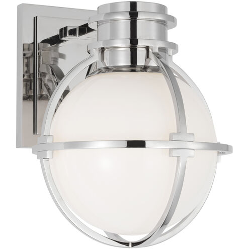 Chapman & Myers Gracie LED 6.5 inch Polished Nickel Single Sconce Wall Light