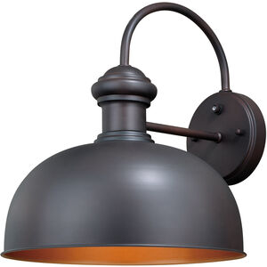 Franklin 1 Light 15 inch Oil Burnished Bronze and Light Gold Outdoor Wall
