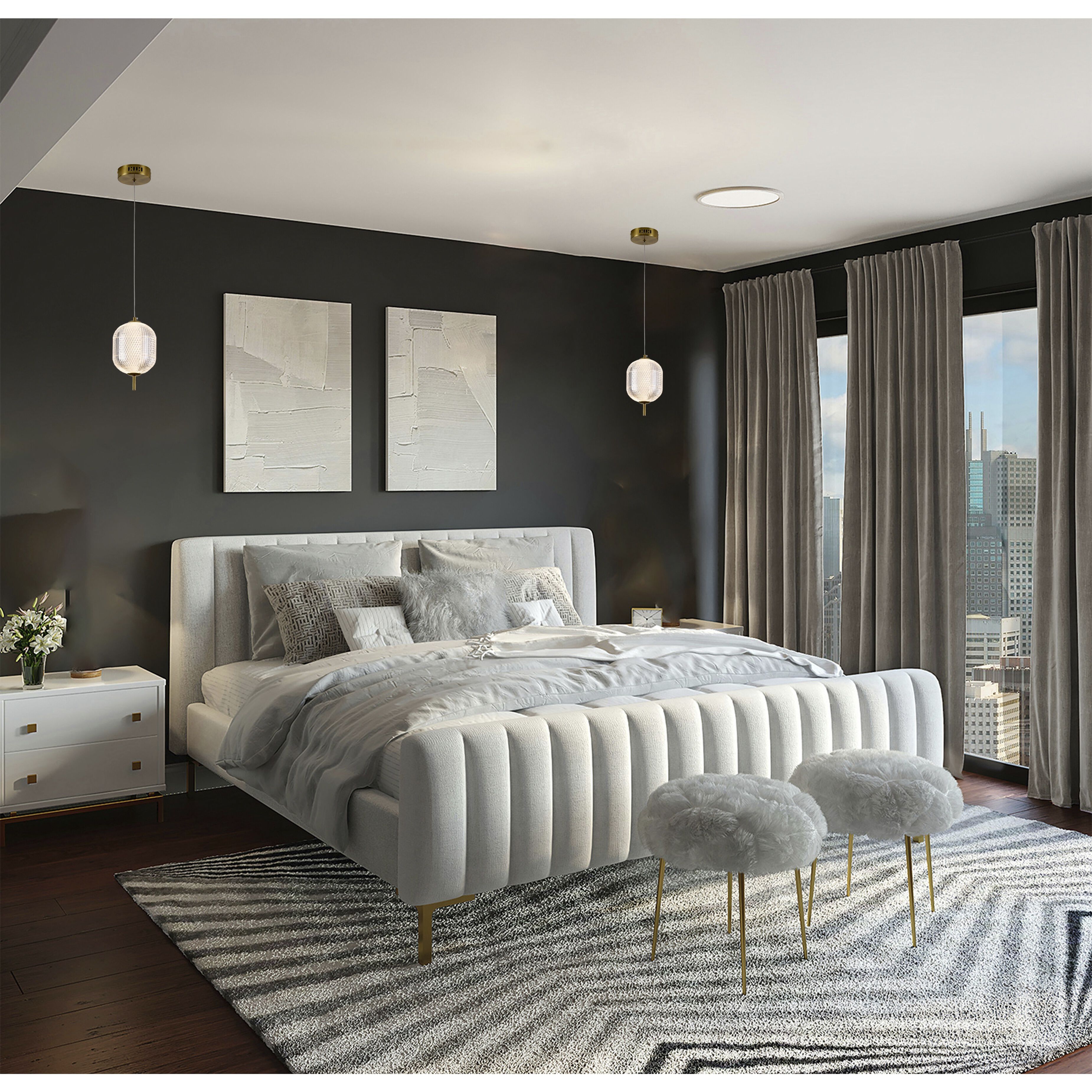 Canada Pendant Ceiling Light in Brass