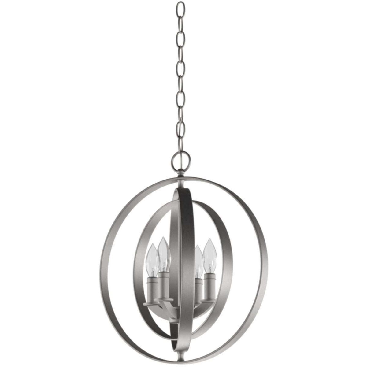 Equinox 4 Light 16 inch Satin Brass Pendant Ceiling Light