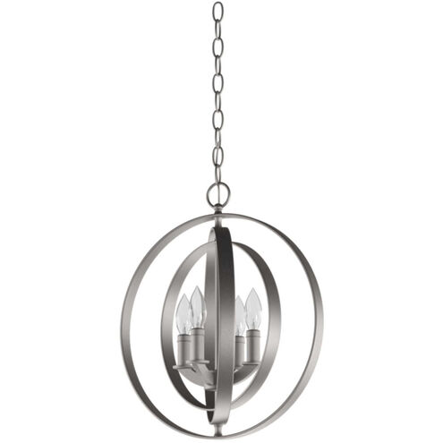 Equinox 4 Light 16 inch Satin Brass Pendant Ceiling Light