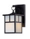 Coldwater 1 Light 12 inch Black Outdoor Wall Mount in White