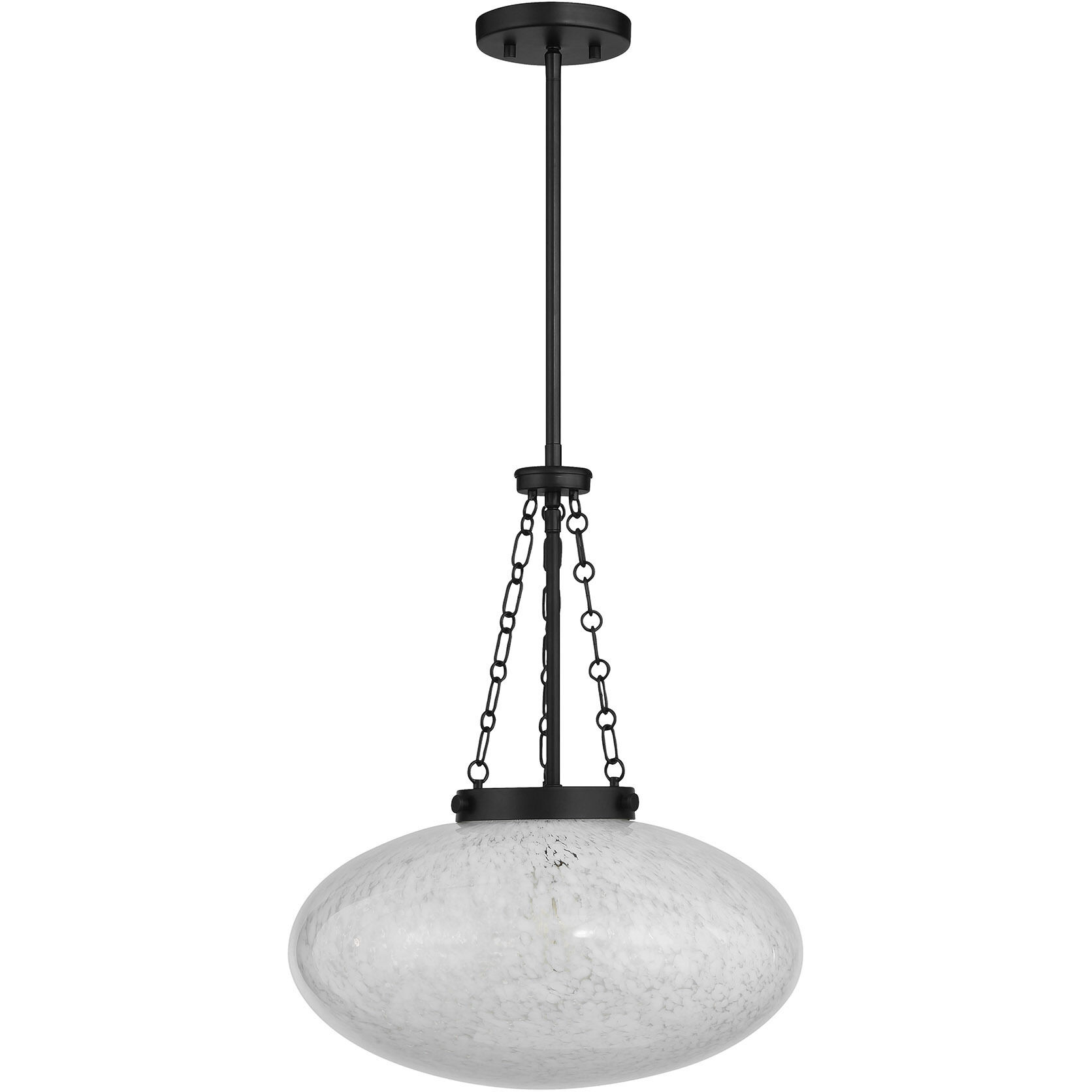 Willow 1 Light 16.5 inch Matte Black Pendant Ceiling Light