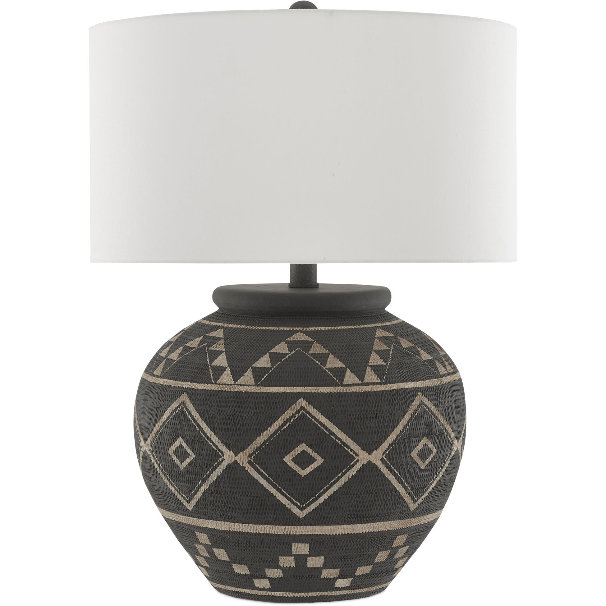 Tattoo 28 inch 150 watt Brewed Latte/Molé Black Table Lamp Portable Light