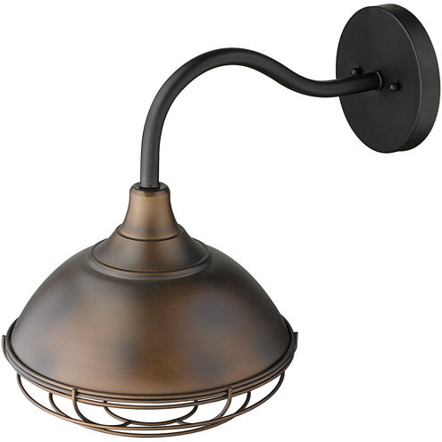 Afton 1 Light 16 inch Oil-Rubbed Bronze Exterior Wall Mount