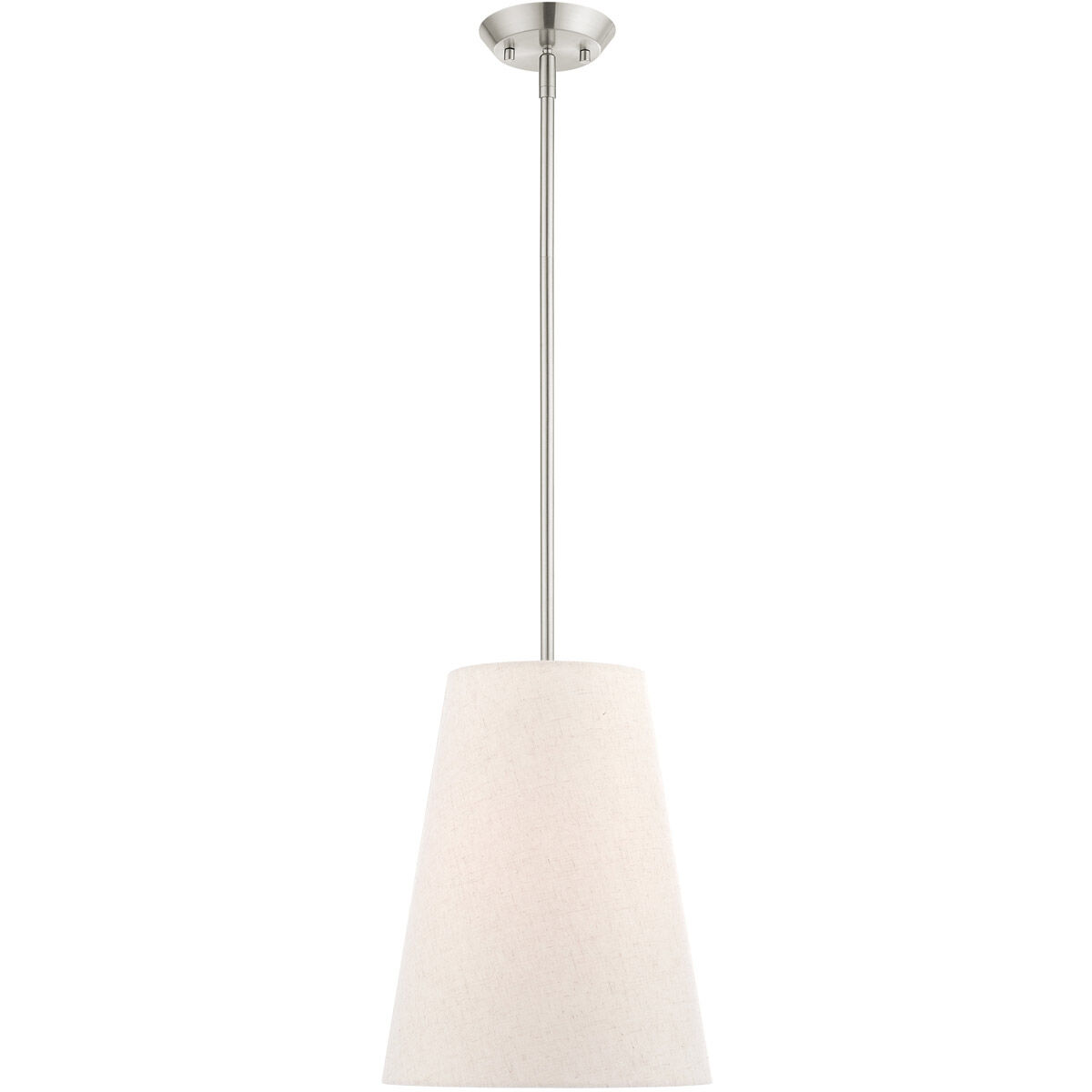 Prato 1 Light 11 inch Brushed Nickel Pendant Ceiling Light