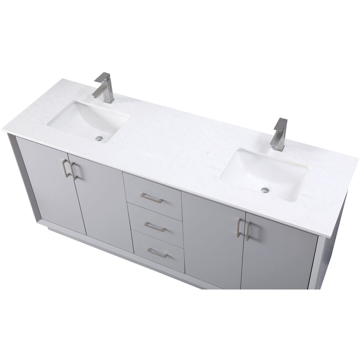 Hayes 72 X 22 X 35 inch Grey Vanity Sink Set