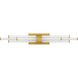 Talbott LED 32 inch Brushed Gold Bath Light Wall Light, Large