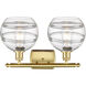 Ballston Rochester 2 Light 18 inch Satin Gold Bath Vanity Light Wall Light