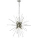 Ice Geist 8 Light 33 inch Polished Nickel with Clear Chandelier Ceiling Light