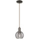 Athens Deco Swirl 1 Light 5.88 inch Oil Rubbed Bronze Mini Pendant Ceiling Light