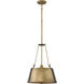 Cartwright 1 Light 15.25 inch Rustic Brass with Oil Rubbed Bronze Indoor Chandelier Ceiling Light