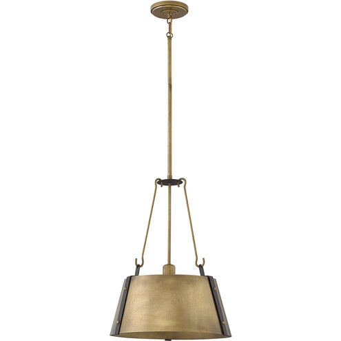 Cartwright 1 Light 15.25 inch Rustic Brass with Oil Rubbed Bronze Indoor Chandelier Ceiling Light