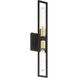 Tyne LED 4.5 inch Black and Antique Brushed Brass ADA Wall Sconce Wall Light