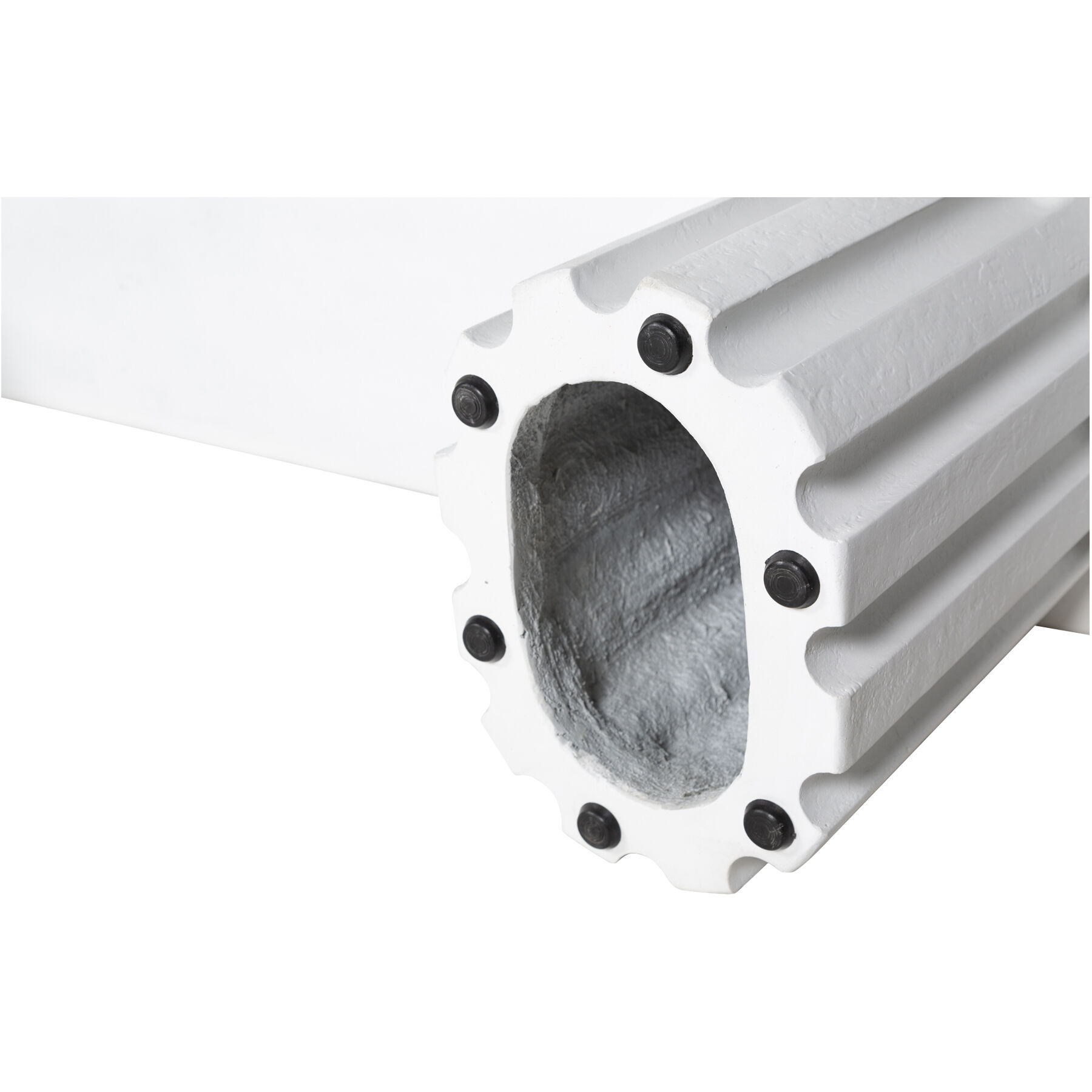 Eris White Outdoor Dining Bench