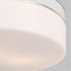 kate spade new york Monroe 2 Light 14 inch Polished Nickel Flush Mount Ceiling Light in Polished Nickel / Gloss White